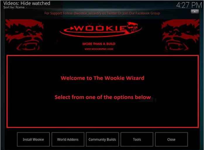 Download wookie for kodi